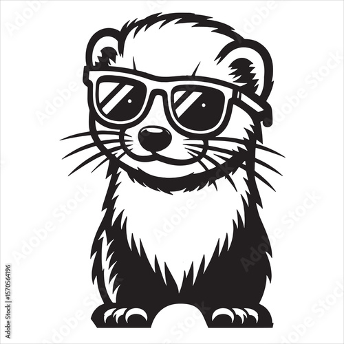 Ferret With Sunglasses