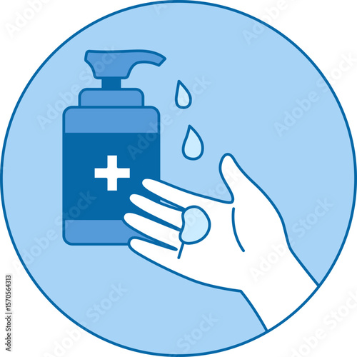 Washing hands step 2

