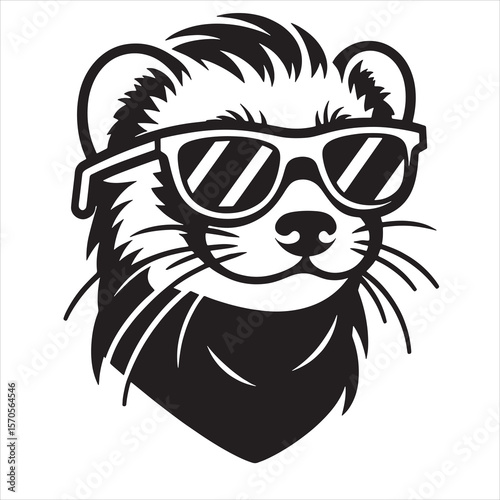 Ferret With Sunglasses