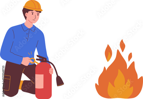 Using a fire extinguisher 2

