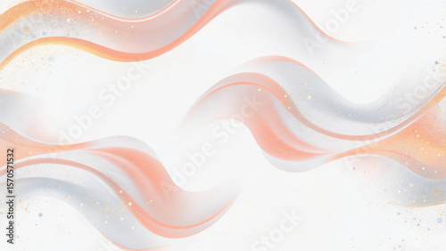 Abstract background featuring a flowing, soft blue and pink wavy texture, perfect for a modern silk or satin design illustration