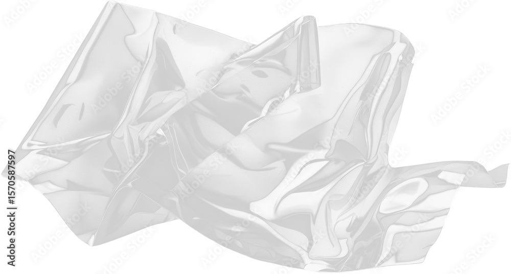 Obraz premium Transparent Crumpled Tape Texture