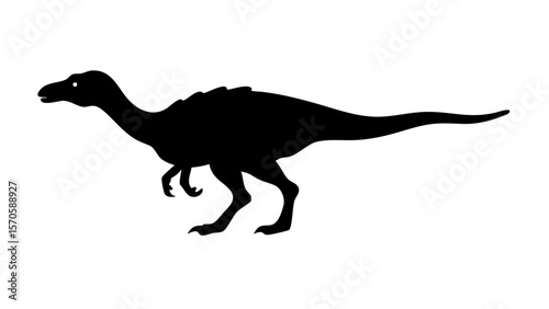 Dinosaur silhouette vector