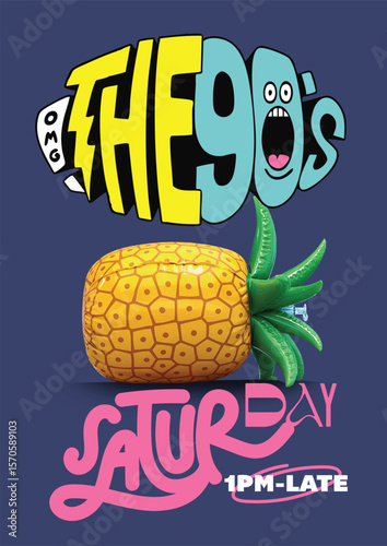 y2k Poster design illutration