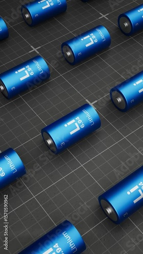 Futuristic Lithium Battery Cells – Clean Energy Animation