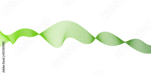 White Background green wave lines flowing waves design,Modern abstract green wave liquid lines background,Vector abstract graphic design.