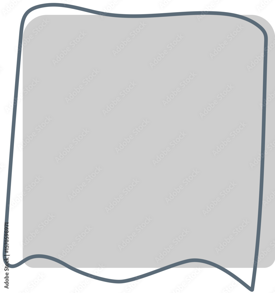 Obraz premium Grey Space Board with Frame Lines