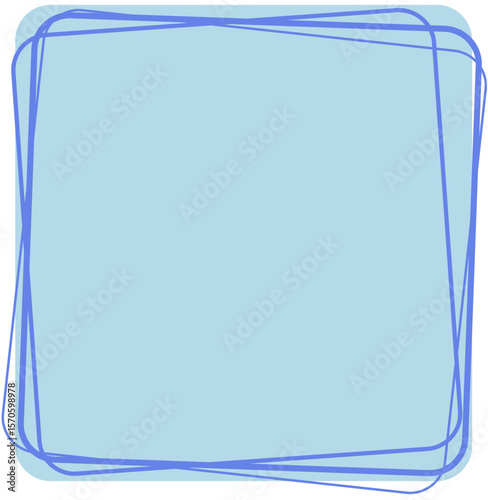 Light Blue Text Space with Blue Frame