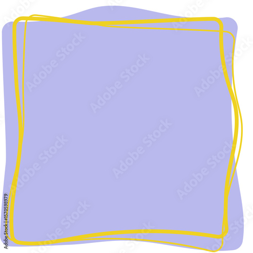 Purple Frame for Text with Yellow Frame