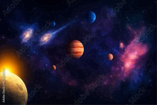 earth and moon