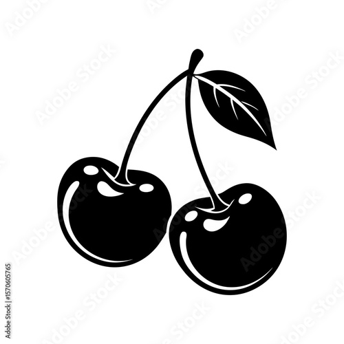 vector illustration of cherry