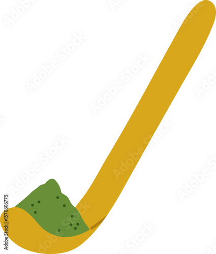 Bamboo matcha tea scoop

