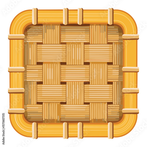 Traditional Wicker Pattern Design Element - Vector Illustration