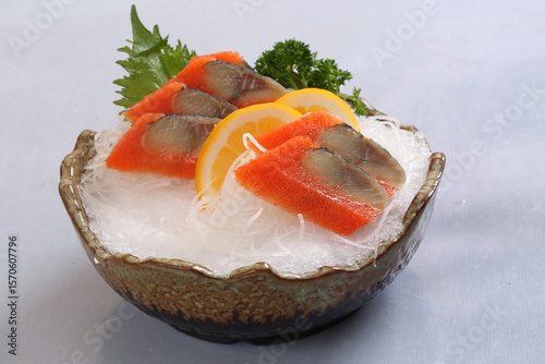 Slika na platnu food, japanese cuisine, delicious, dace sashimi