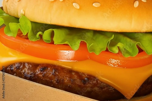 hamburger on a plate