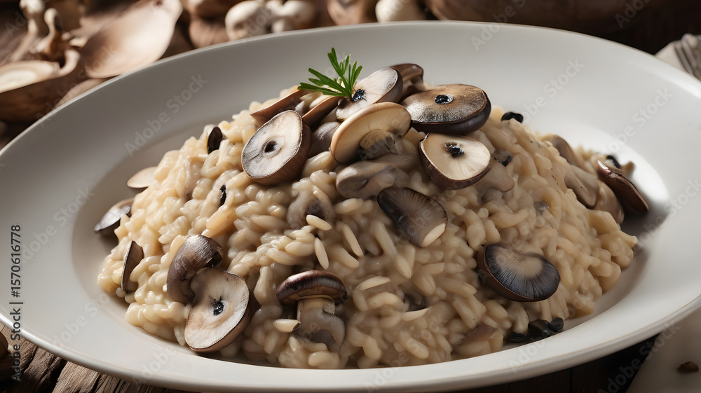 mushroom risotto mushroom risotto