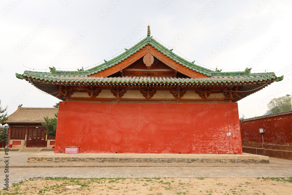 Obraz premium Yanshan Temple, Fanshi County, Xinzhou, Shanxi, China