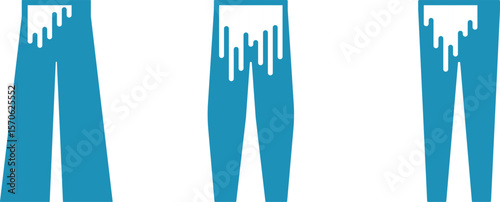 white drip style pants and trousers icons, fashion clothing