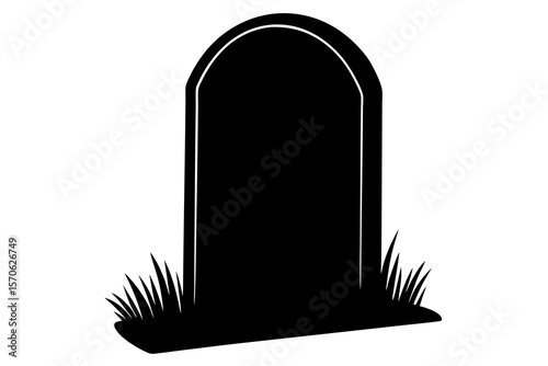 Gravestone Silhouette, Cemetery, Death