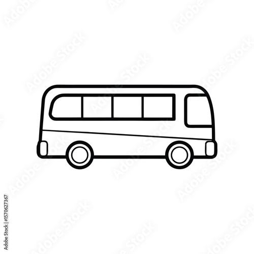 bus line art