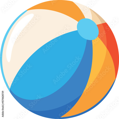 Cheerful Beach Toy Ball for Vacation Design