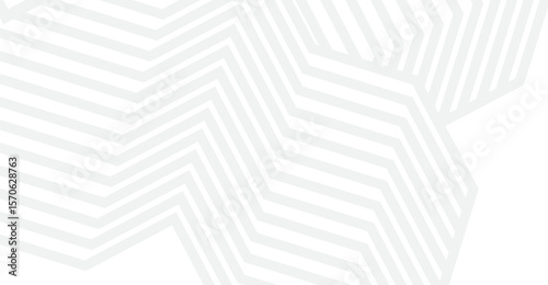 A seamless white and light gray geometric pattern features layered, angular lines forming a modern, minimalist background with a clean, abstract, and visually engaging design