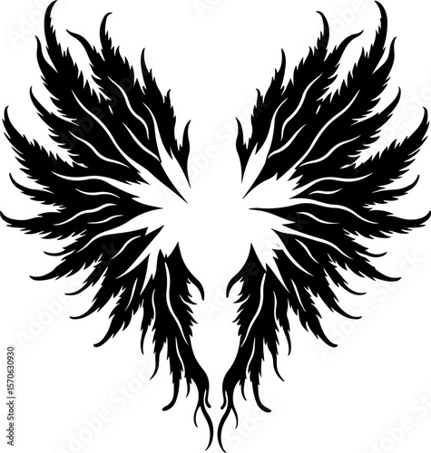 Abstract Starburst Explosion Silhouette vector