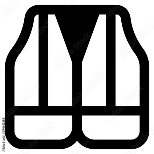 Crowd Control Barrier Silhouette