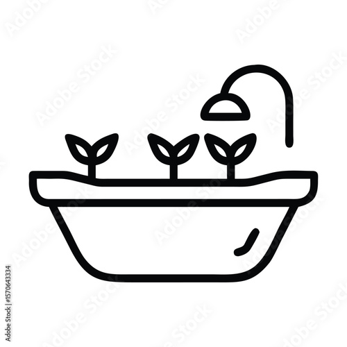 Bathtub Icon Vector Art, Icons, and Graphics 