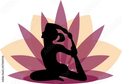 Yoga Poses Woman With Transparant Background Lotus