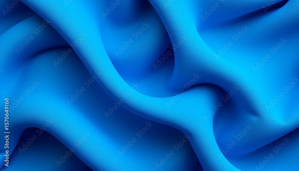 Obraz premium Classic blue minimal geometric textile pattern with abstract twist shapes , design, swatch
