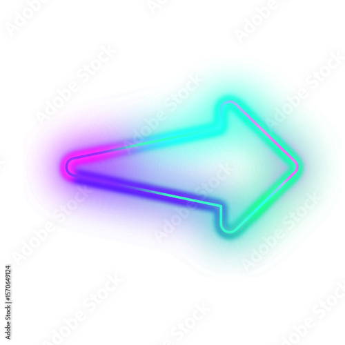 Gradient Neon Arrow