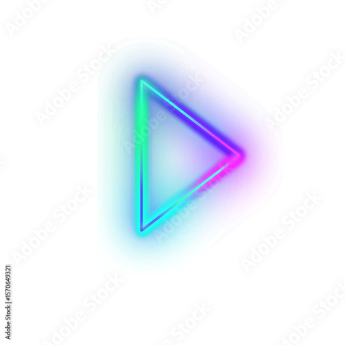 Gradient Neon Arrow