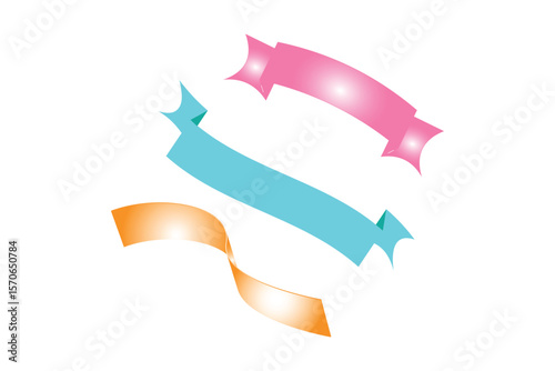 colorful ribbon , colorful bow