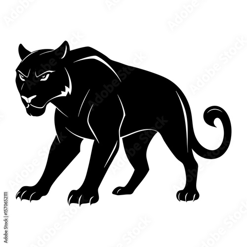 panther black vector silhouette