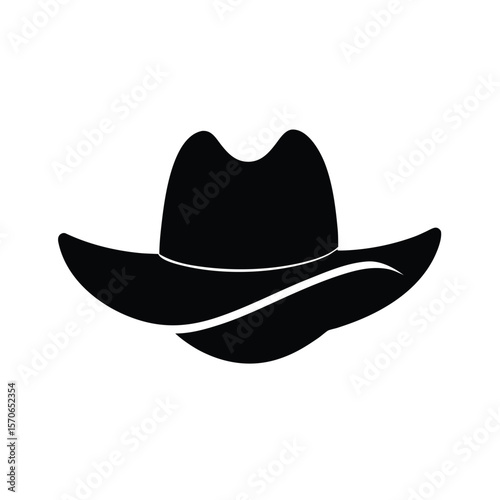 Cowboy hat logo icon vector design template