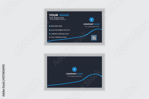 Business card design template, Clean professional business card template, visiting card, business card template