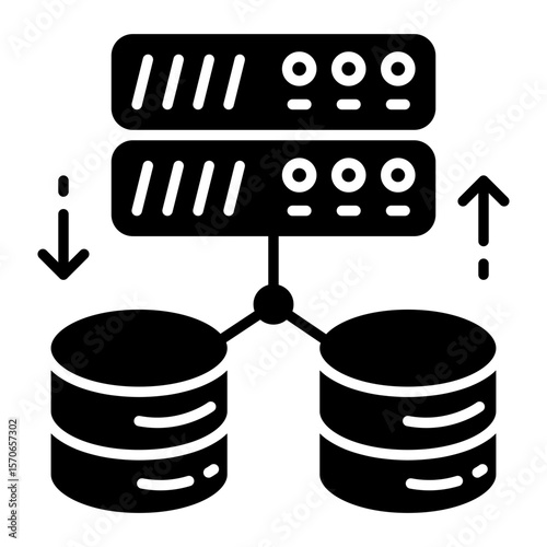 An icon design of data server