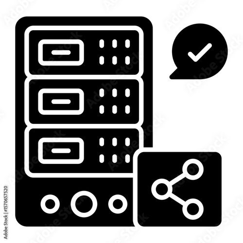 An icon design of share server