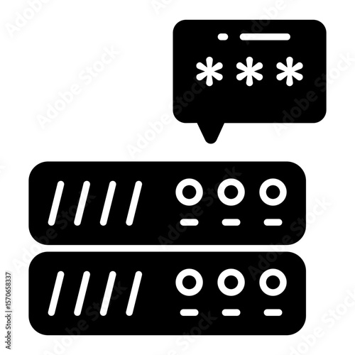 An icon design of server chat