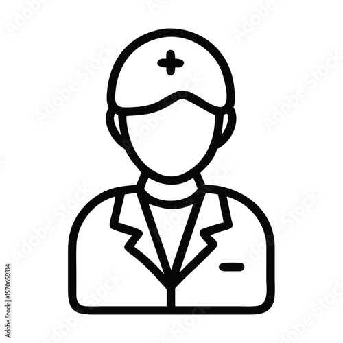 A doctor icon illustration