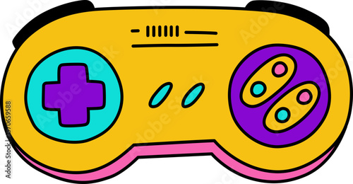 Game controller retro element

