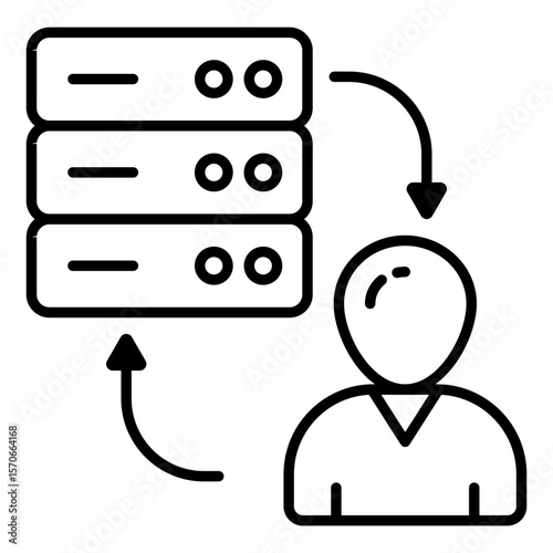 An icon design of server manager