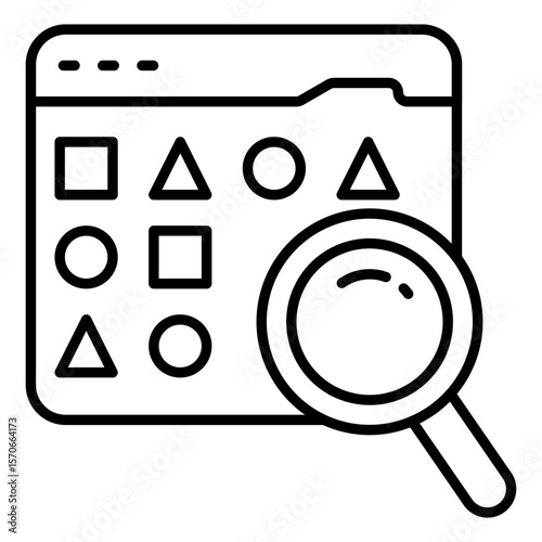 Premium download icon of search website