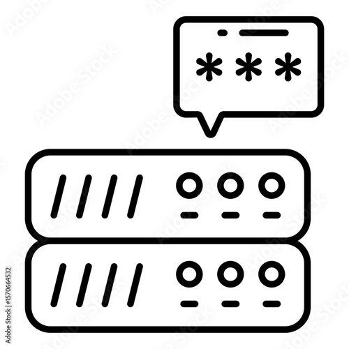 An icon design of server chat
