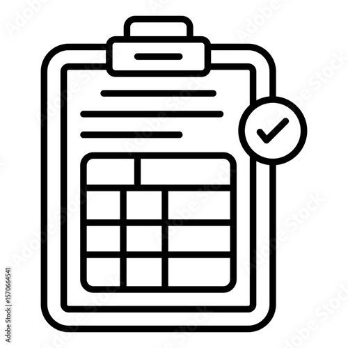 A perfect design icon of spreadsheet