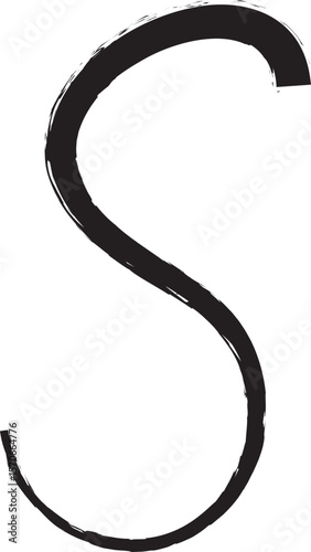 script brush font letter s