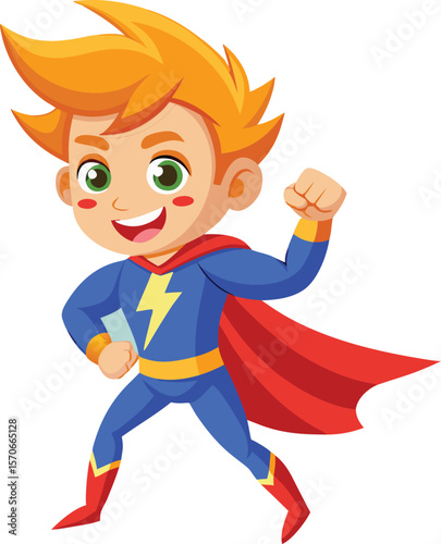 Cartoon Illustration of a Young Spider Character in Vector Format