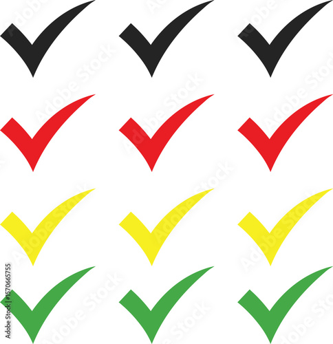 Minimalist Checkmark Design Simple Vector Illustration for Approval Success or Task Completion