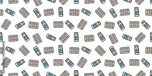 医療アイコンのシームレスパターン・背景素材
Modern Seamless Background Pattern Featuring Medical Icons and Healthcare Equipment in Flat Vector Design